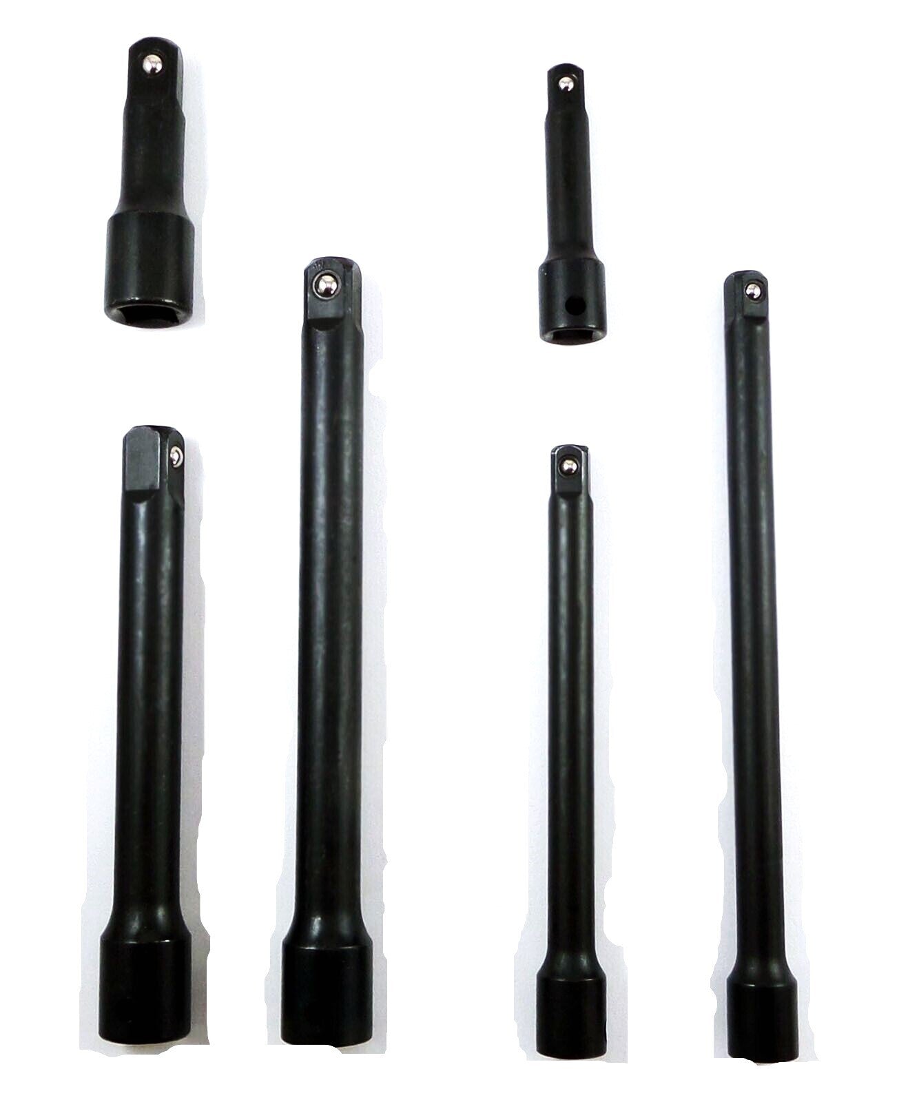 6pc Air Impact Extension Bar Socket Wrench Set