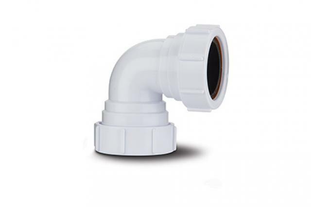 Polypipe 40mm Compression Waste Elbow - White