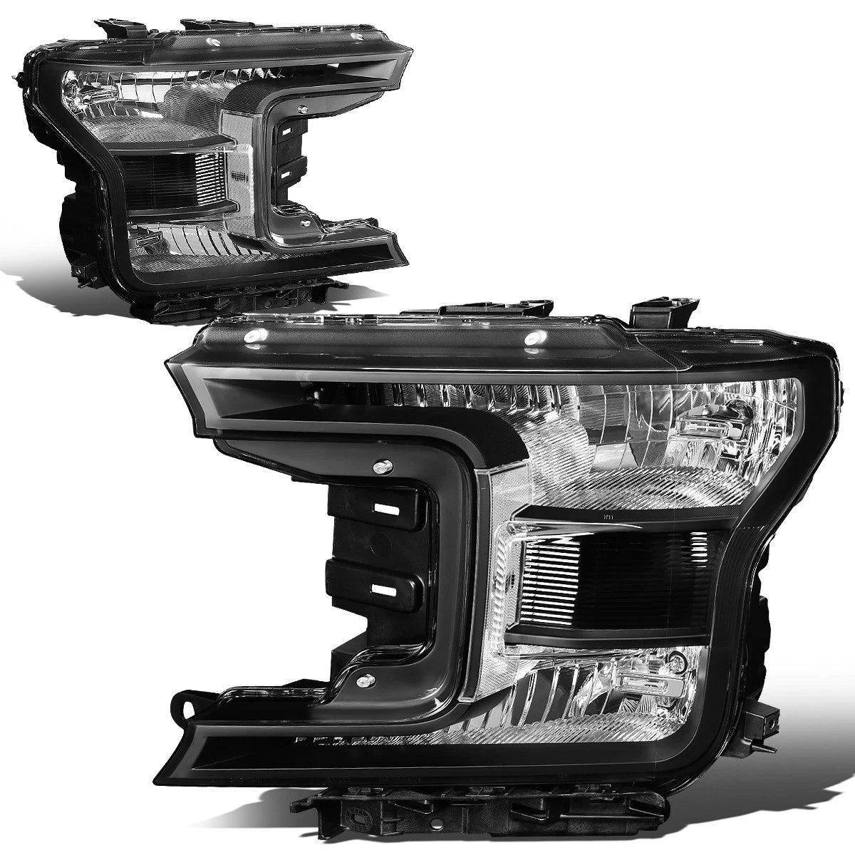 Fit 18-20 Ford F150 Oe Style Black Housing Clear | Built Supply Co