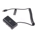 Usb-c To Np-f550 Dummy Battery Power Adapter For Np-f Series Battery