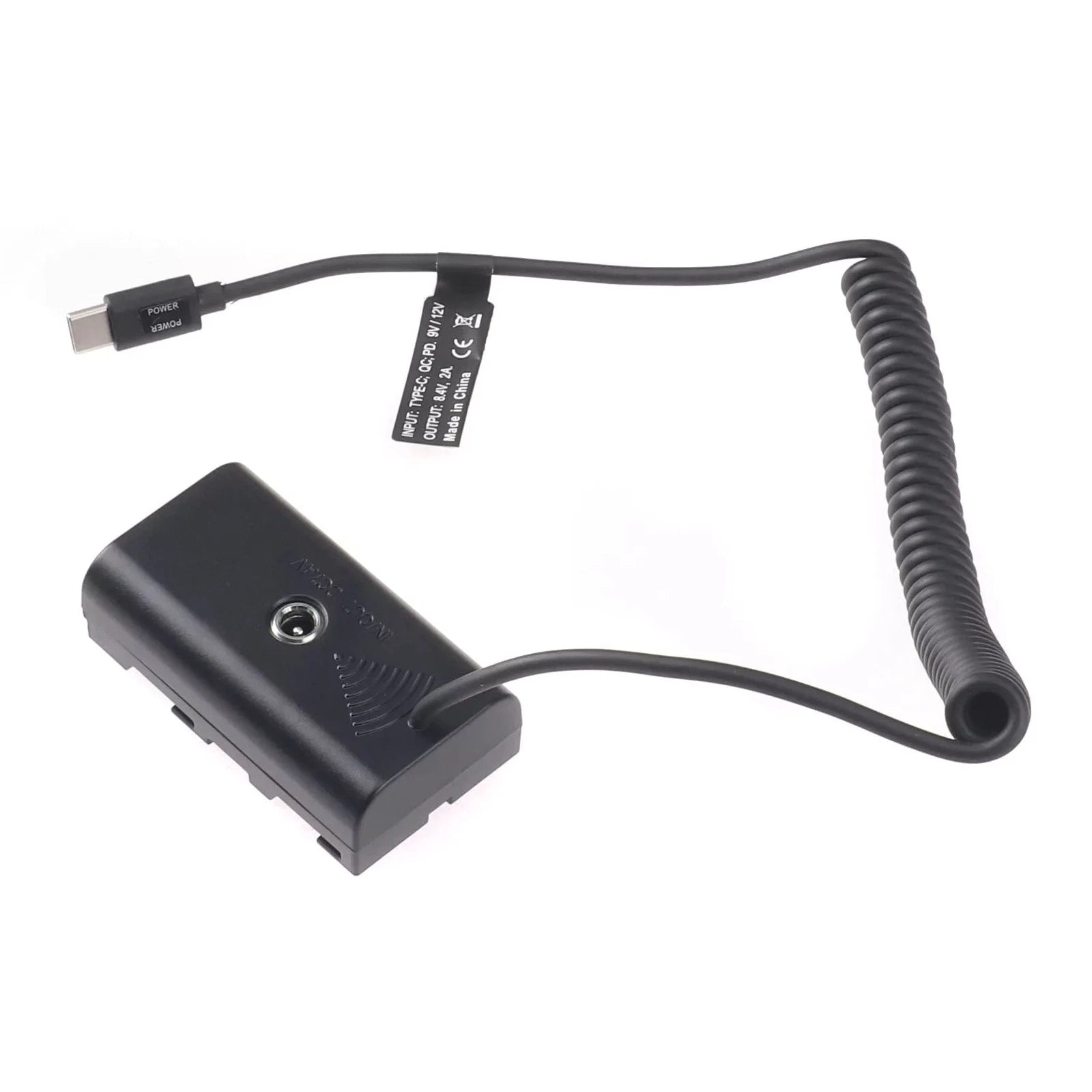 Usb-c To Np-f550 Dummy Battery Power Adapter For Np-f Series Battery