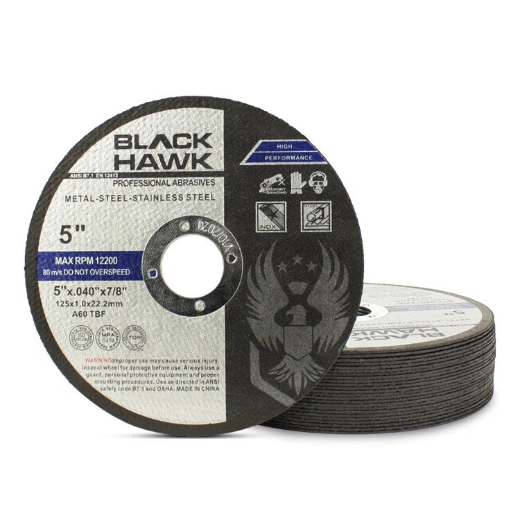 25 Pack 5"x.040"x7/8" Cut-off Wheel - Metal & Stainless Steel Cutting