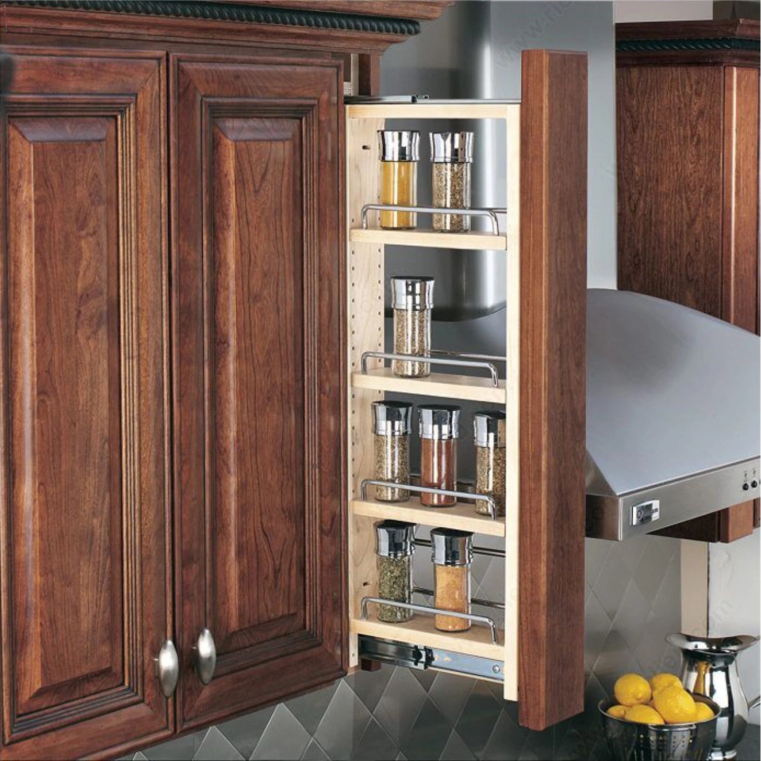 Wall Cabinet Filler Organizer Pullout- 3" X 11-1/8" X 39" 432-wf39-3c