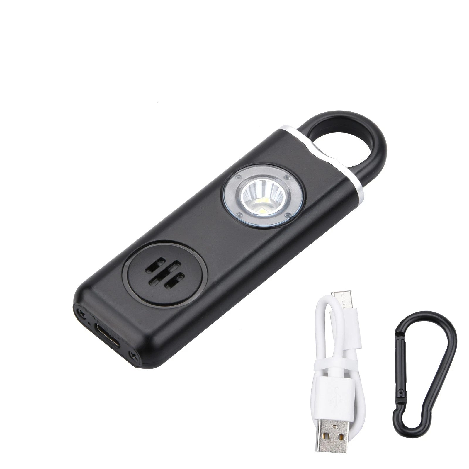 3 In1 Safety Alarm For Women 130db Siren With Keychain Emergency Light