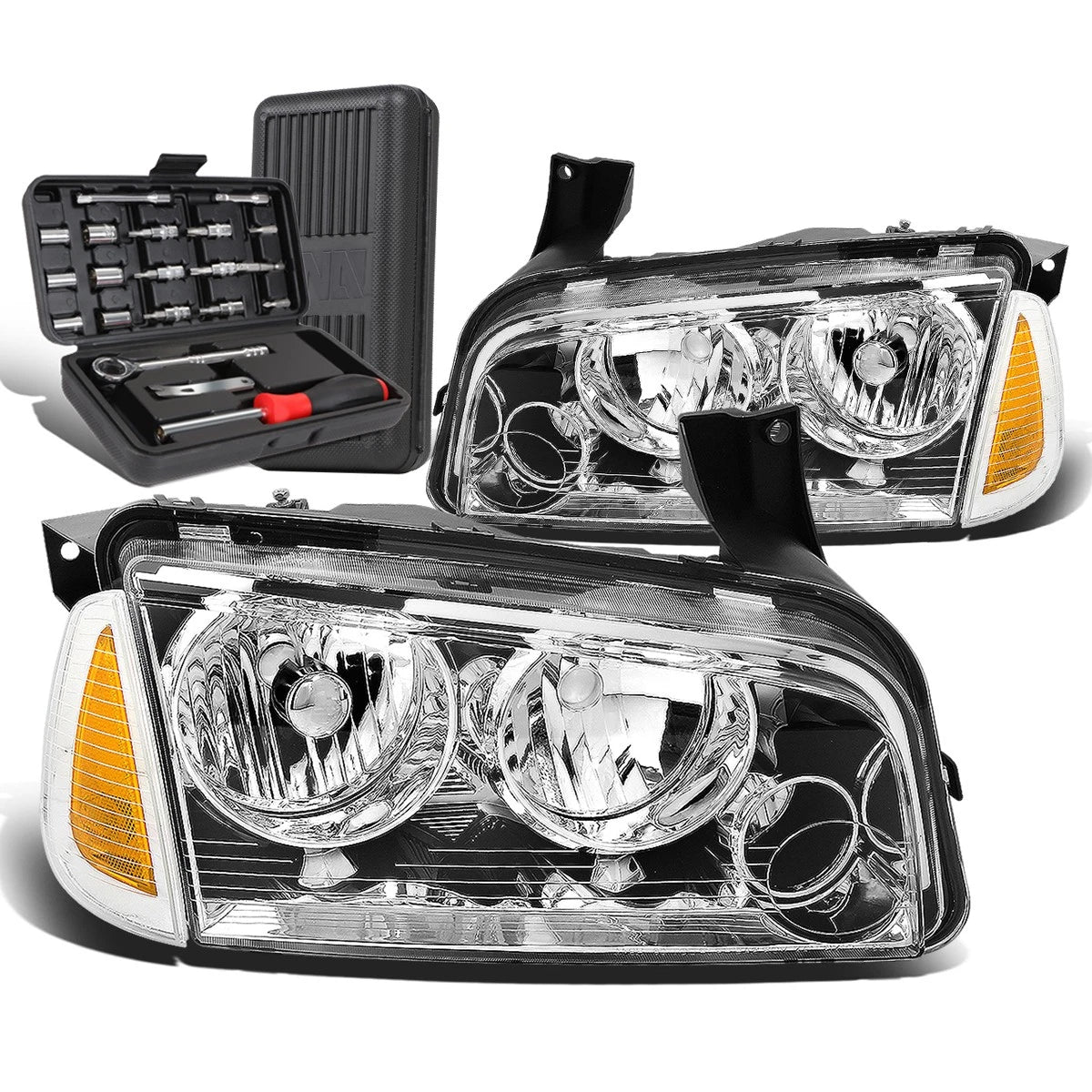 For 2006-2010 Dodge Charger Chrome/amber Signal | Built Supply Co