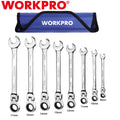 WORKPRO 8pcs Flex-Head Wrench Set by WORKPRO