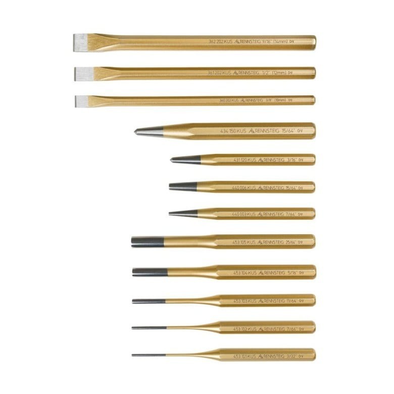 Rennsteig 12pc Punch and Chisel Set
