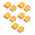 5pairs Xt60pw Plug Connector Adapter Set Male & Female For Rc Battery
