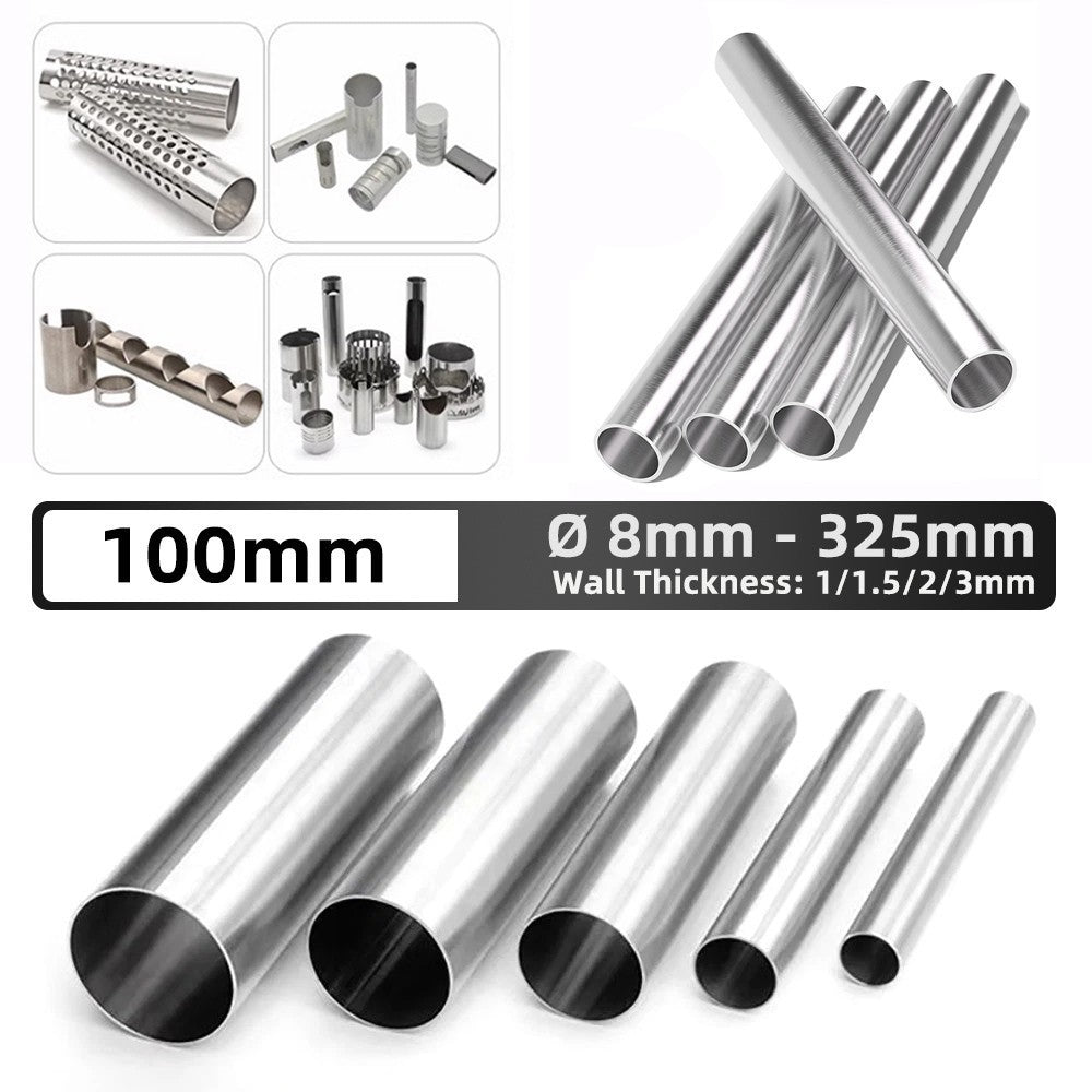 304 Stainless Steel Round Tube Pipe 8mm to 325mm