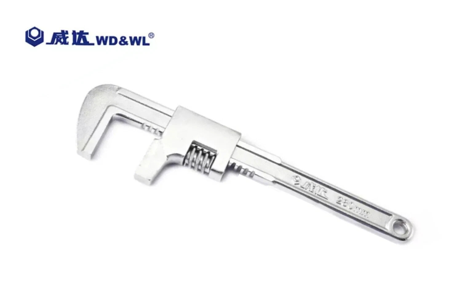 11" Adjustable Auto Wrench 80mm Open Jaw Cap. Pipe Monkey Sliding