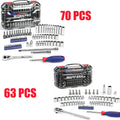 WORKPRO Drive Socket Set with Quick-Release Ratchet by WORKPRO