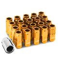 Aluminum Orange 16 Lug+4 Lock Nuts+adapter M12x1.5 | Built Supply Co