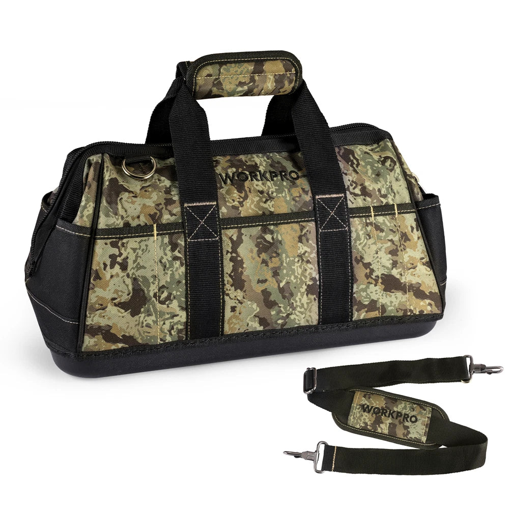 Workpro 16" Wide Mouth Tool Bag W/adjustable | Built Supply Co