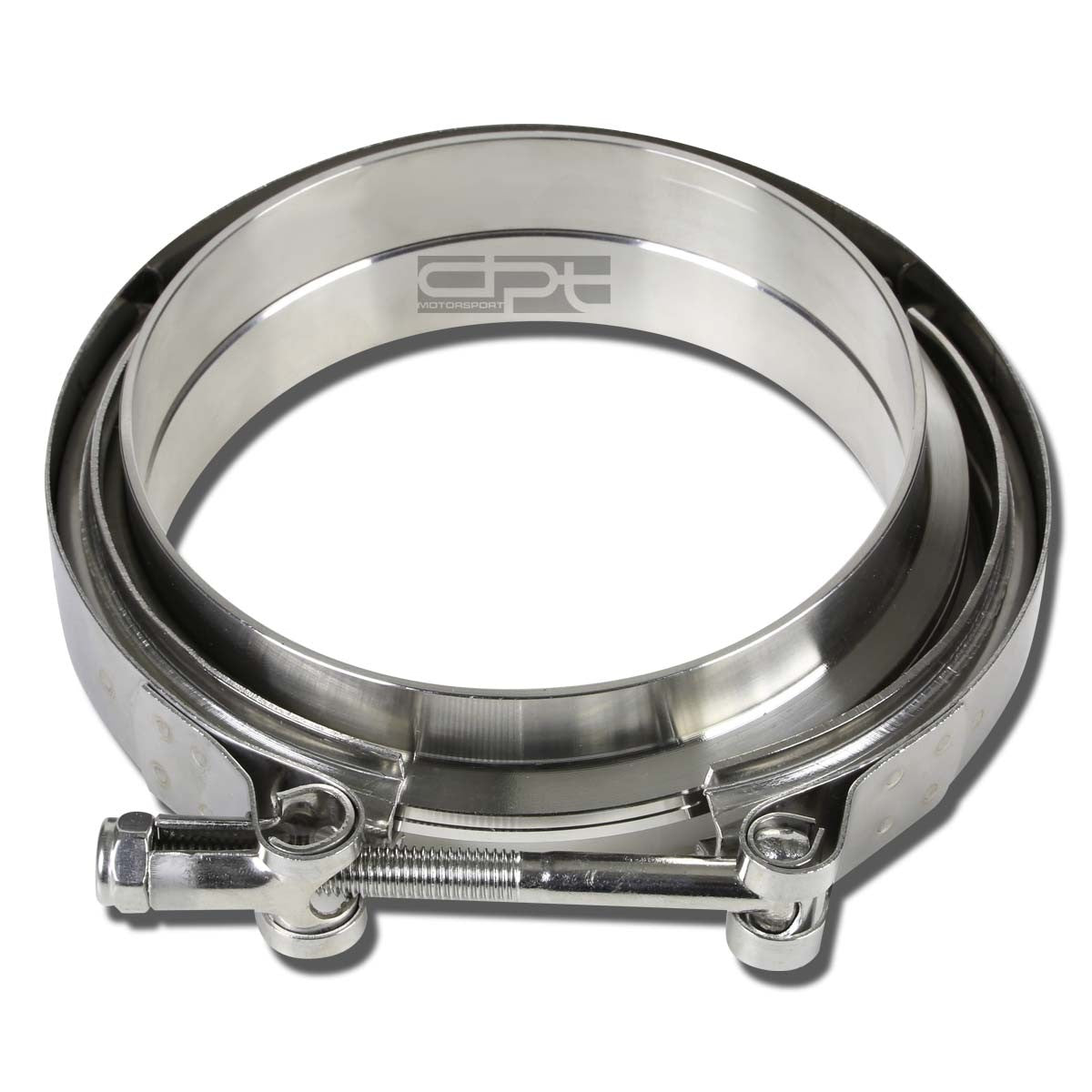 4.5" 10MM Stainless V-Band Bolt Clamp+flange Turbo Down-Pipe Wastegate