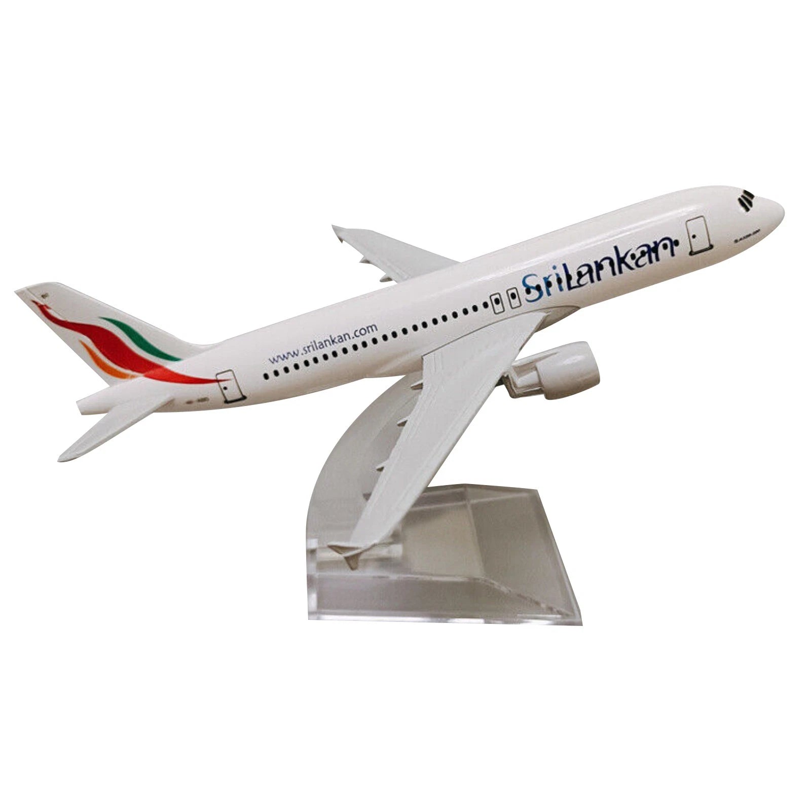 A320 Srilankan Airlines Civil Airliner Model 16cm Simulation Aircraft