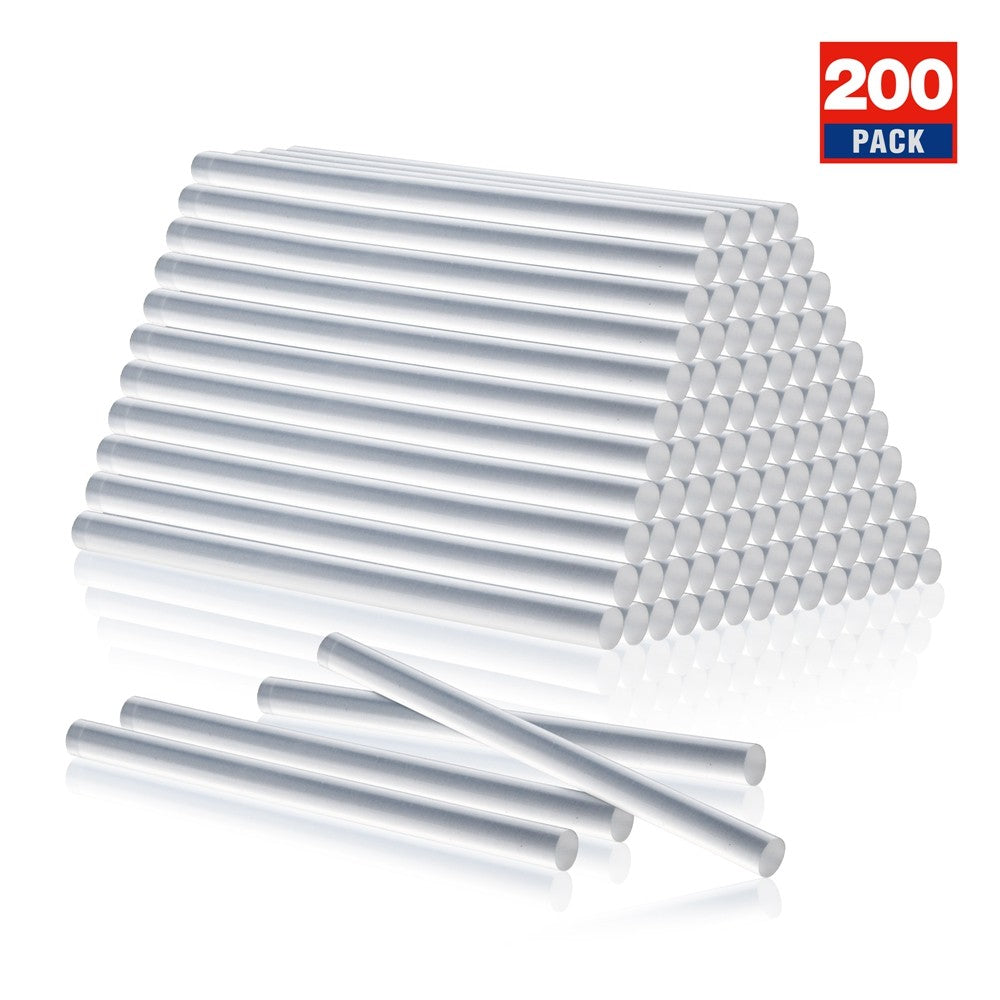 WORKPRO 200-pack 0.27x4" Mini Size Hot Glue Sticks Compatible with