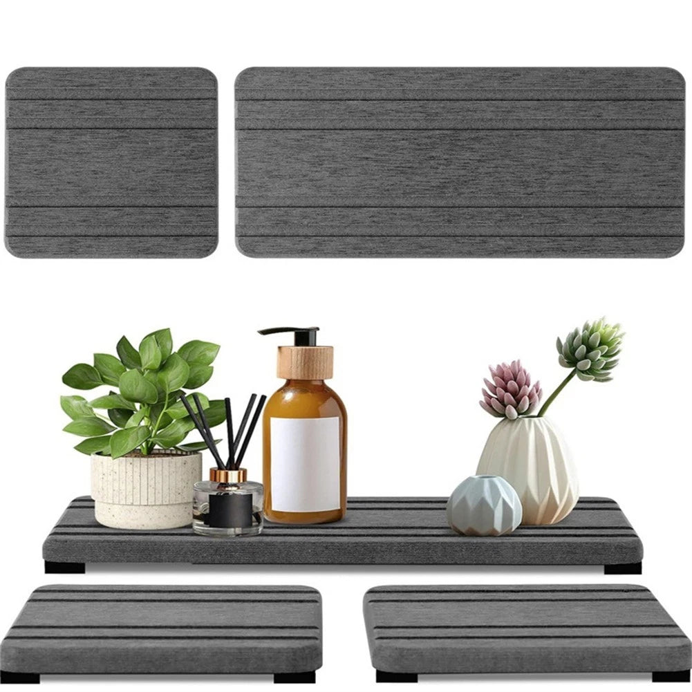 Natural Diatomaceous Earth Coasters Drying Tray For Sink And