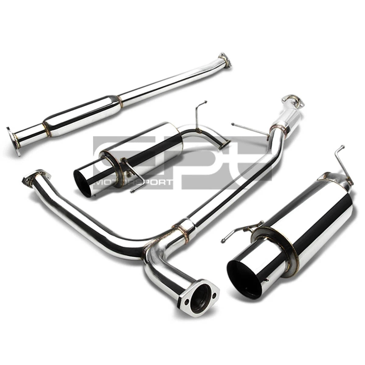 Fit 98-02 Accord 3.0l Cg J30a1 2.5" Exhaust Catback 4.5" Muffler