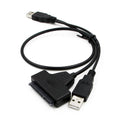 Dual Usb External Pc Ssd Hard Disk Drive Adapter Usb To Sata 2.5"