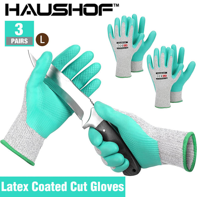 HAUSHOF Cut Resistant Gloves Level 5 Large Size