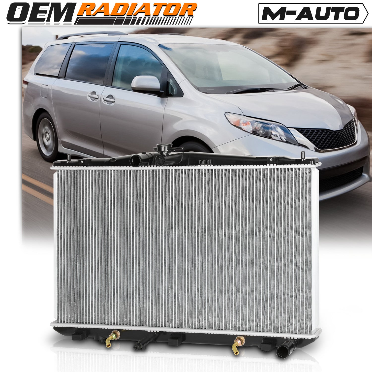 13116 Aluminum Cooling Radiator OE Replacement fit 2010