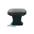 Temple Square Brushed Oil-rubbed Bronze Kitchen Cabinet Knob 1-7/32"