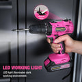 ValueMax Pink Cordless Drill Set 20V by ValueMax