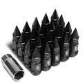 J2 7075 Forged Aluminum M12x1.25 20Pcs 8cm Spiked Cap Lug Nut