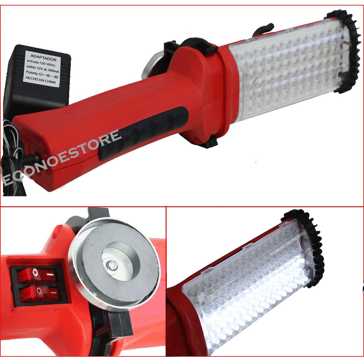 Cordless 84 LED Worklight Rechargeable Magnetic Holder by Unbranded