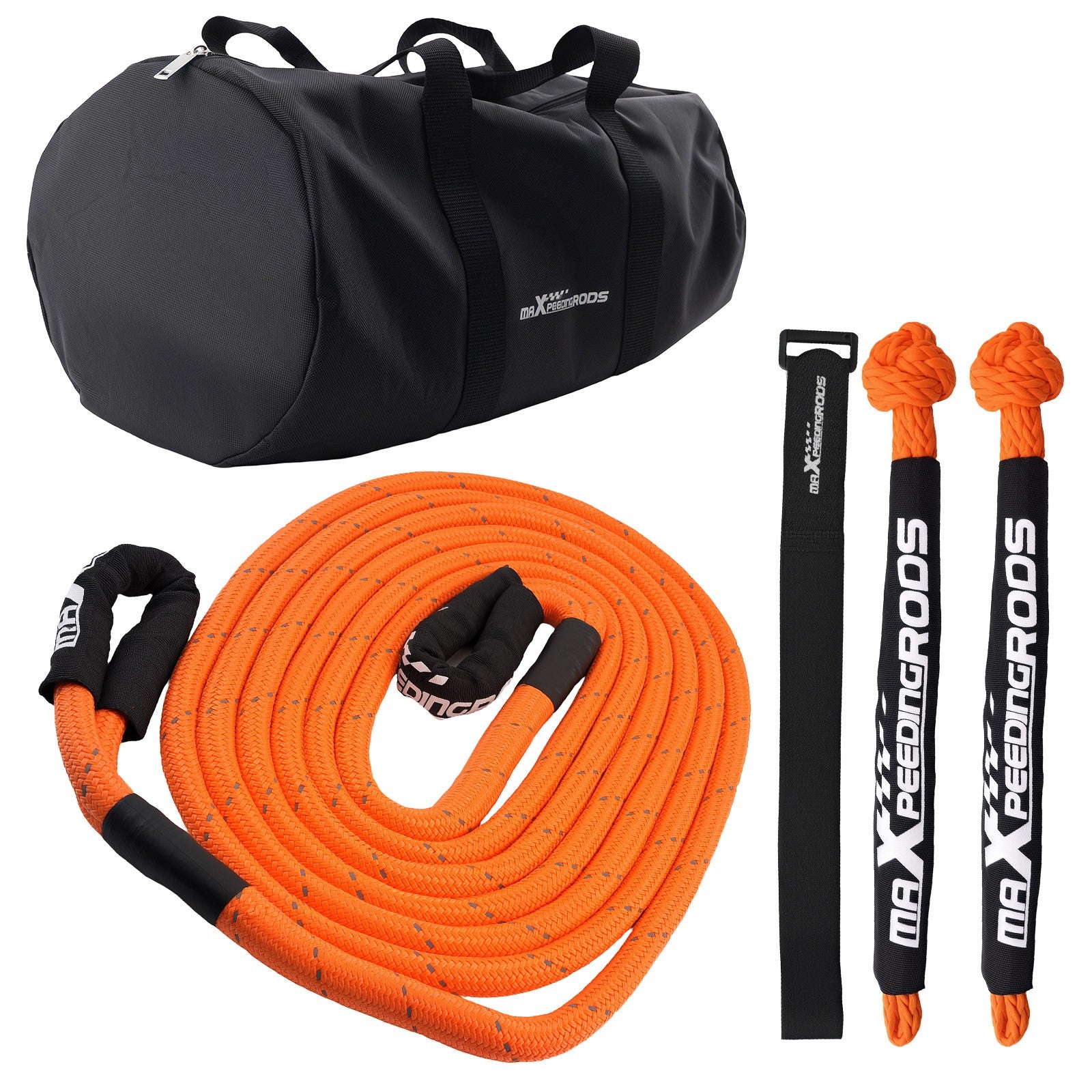 Kinetic Recovery Strap 9m Nylon for 4WD SUV Truck 30864lbs + Storage