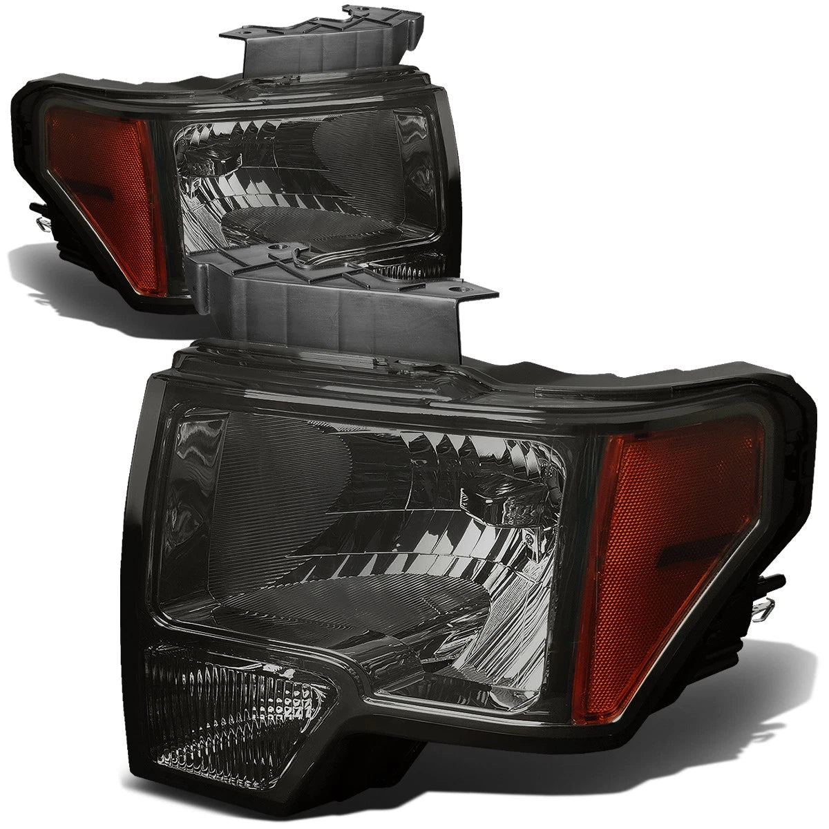 Fit 2009-2014 Ford F150 Pickup Pair Smoked Housing | Built Supply Co