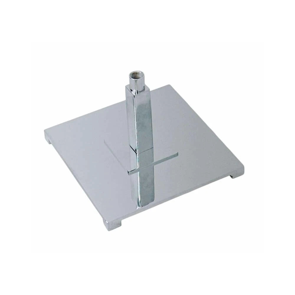 8''l X 8''w X 6''h Chrome Square Parsons Base 5/8" Thread Fitting