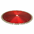 24" Supreme Arrow Turbo Segmented Diamond Saw Blade, 1" Arbor,