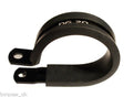 Black Anodised Rubber Lined Fuel Filter P Clip / Clamp
