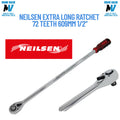 US PRO Extra Long 510mm 1/2 DR 72T Quick Release Ratchet