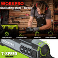 WORKPRO Oscillating Multi-Tool Kit Corded Replaceable Oscillating Saw Set 3.0Amp