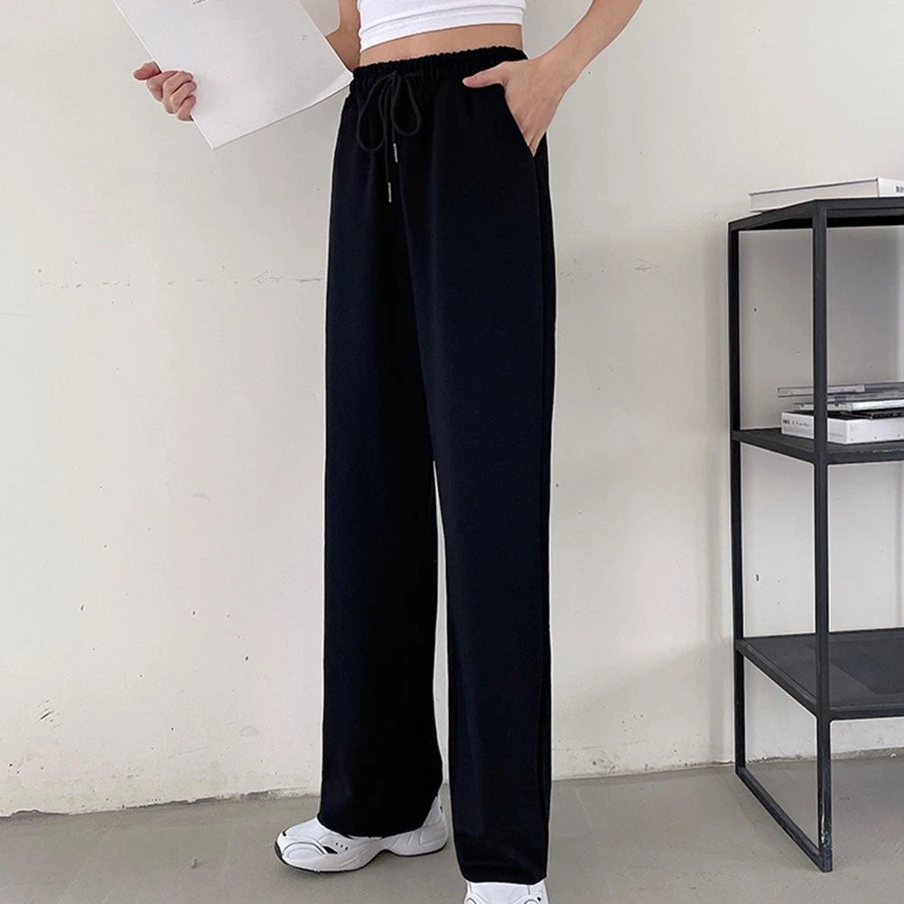 Sweatpants Pants Women Black High Waist Jogging Pants Brand New Comfy
