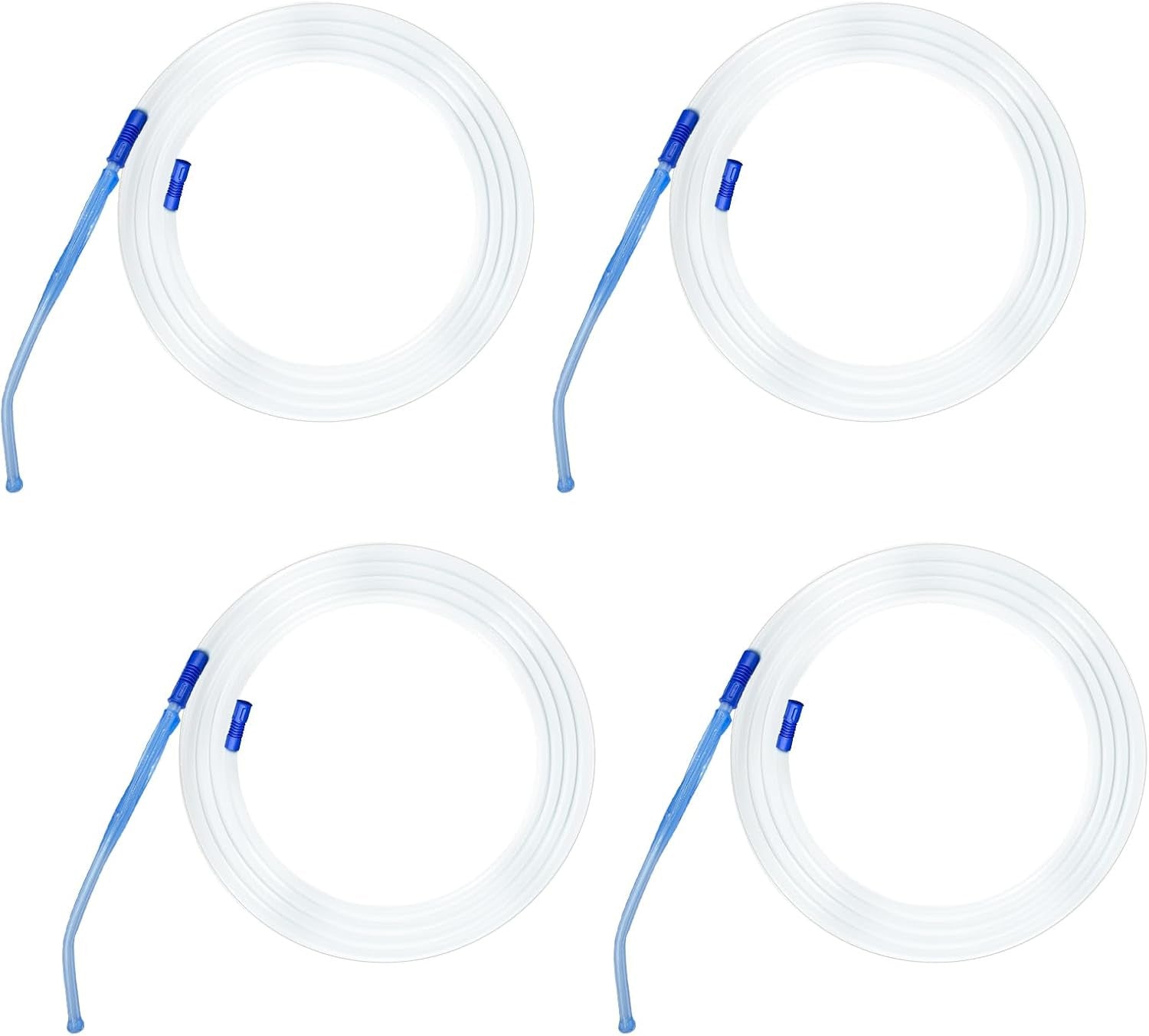 4 Units Suction Tubing with Detachable Porous End Design Handle（each