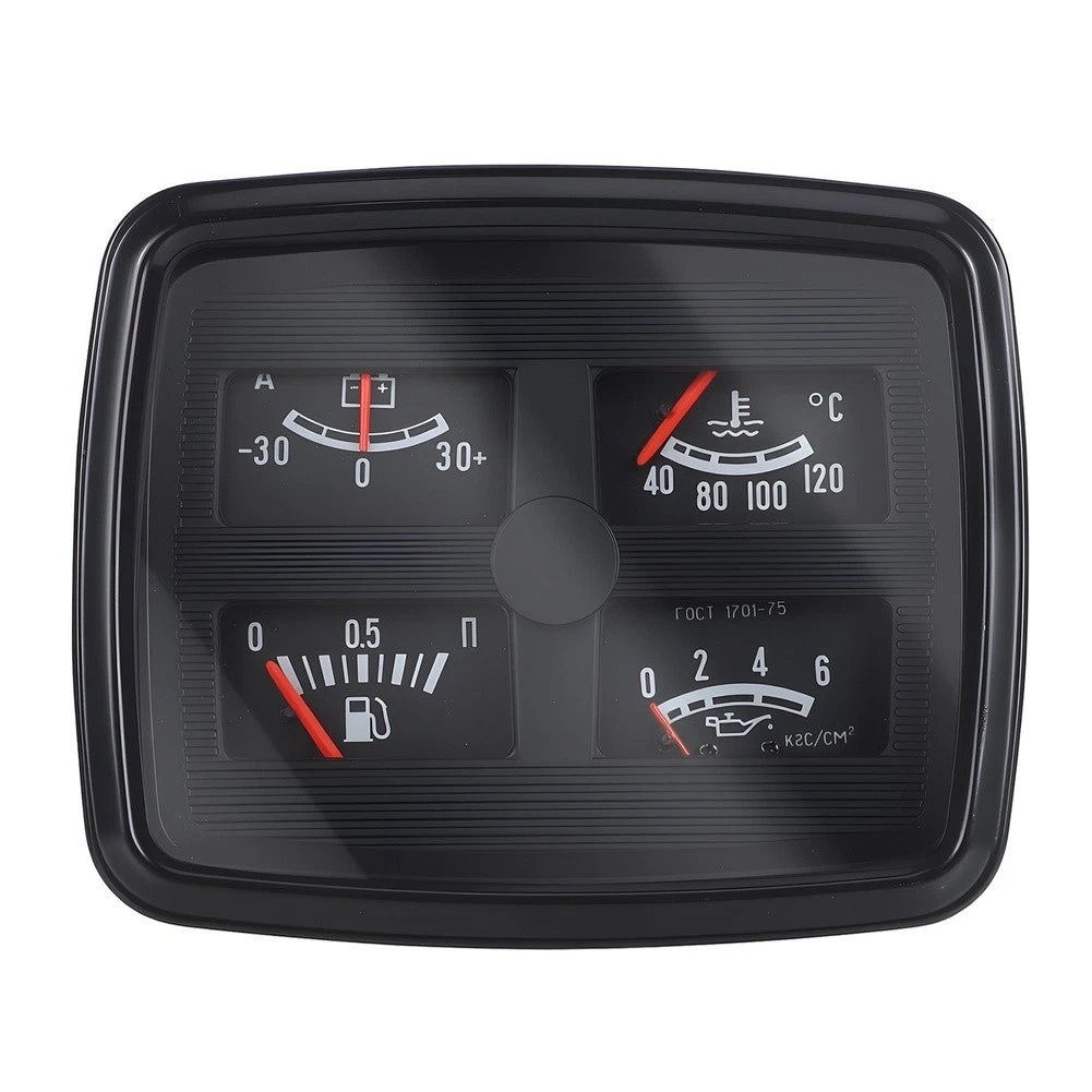 Car 4 In 1 Instrument Gauge With Backlit Display Fuel Oil Temp And