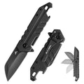 Flissa 4.5" Folding Pocket Knife Bottle Opener Screwdriver Dual