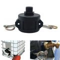 3/4 In Ball Valve To 2 In Male Thread Adapter For Ibc Tank Transfer