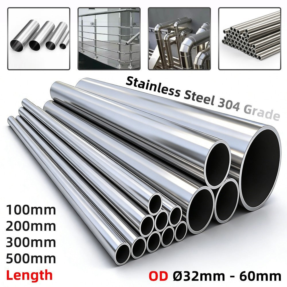 304 Stainless Steel Round Tube Ø32-60mm