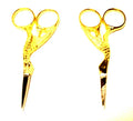 2 Gold Stork Sewing Embroidery Craft Scissors 3-1/2"