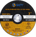 25pc Cutting Discs 3-Inch Cut Off Wheel for Angle Grinder by Unbranded