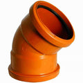 Floplast 110mm Underground 45° Bend Double Socket