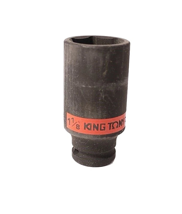 King Tony Taiwan Cr-mo 1/2" Dr. 6pt Sae Deep Impact Socket