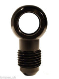 AN -8 (AN8 AN 08) 12.5mm Eye Banjo Adapter in Black