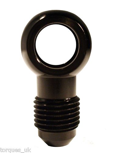 AN -8 (AN8 AN 08) 12.5mm Eye Banjo Adapter in Black