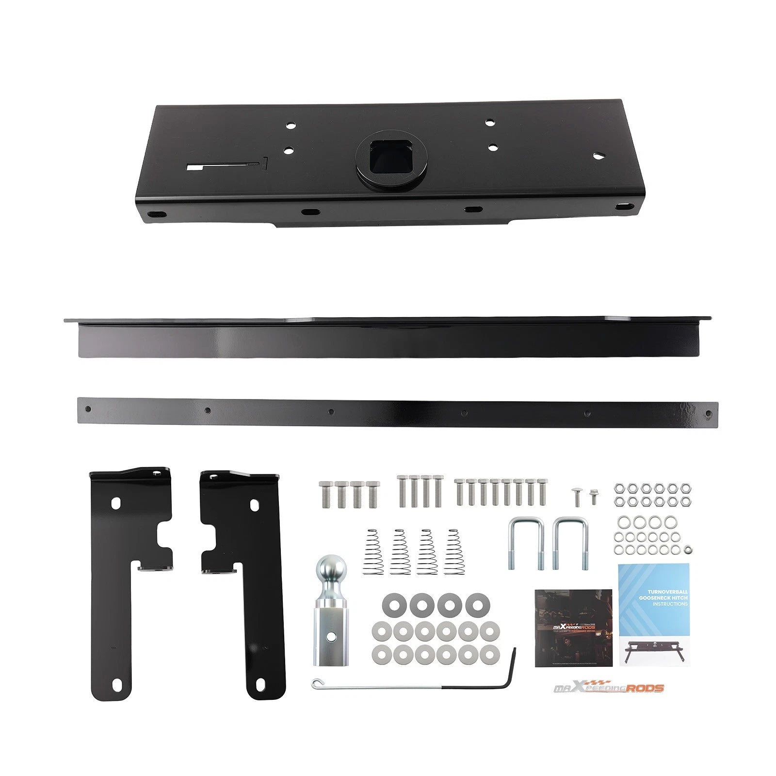 Gooseneck Hitch for Silverado 2500HD 3500HD 16-19 30000lb 7500lb TW w/ Ball