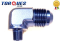 AN -8 (AN8 AN 08) to 1/8" NPT 90 Degree Adapter